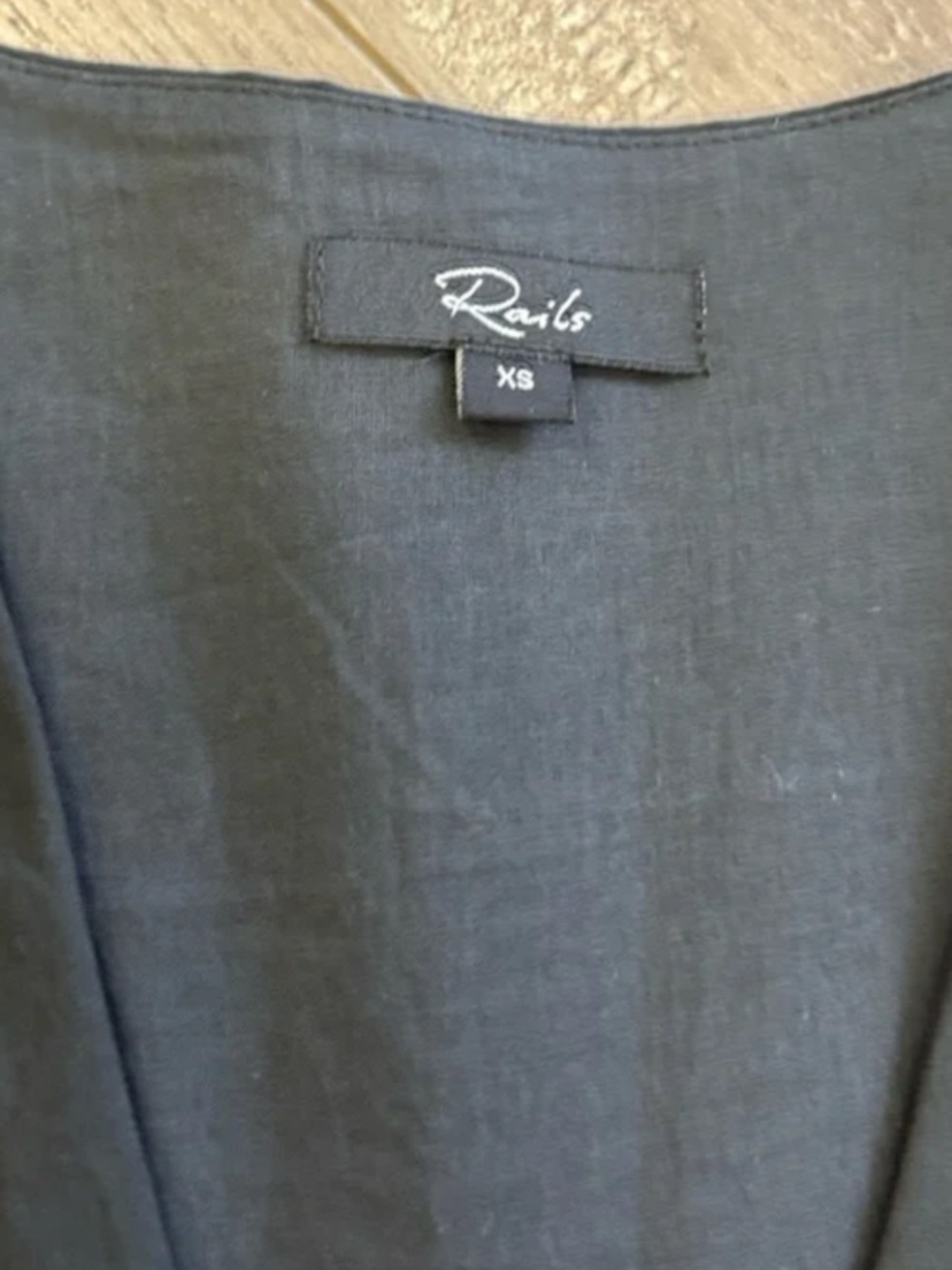 Rails Lucia Black Eyelet Dress size XS $268 Tiered Midi - Picture 7 of 9